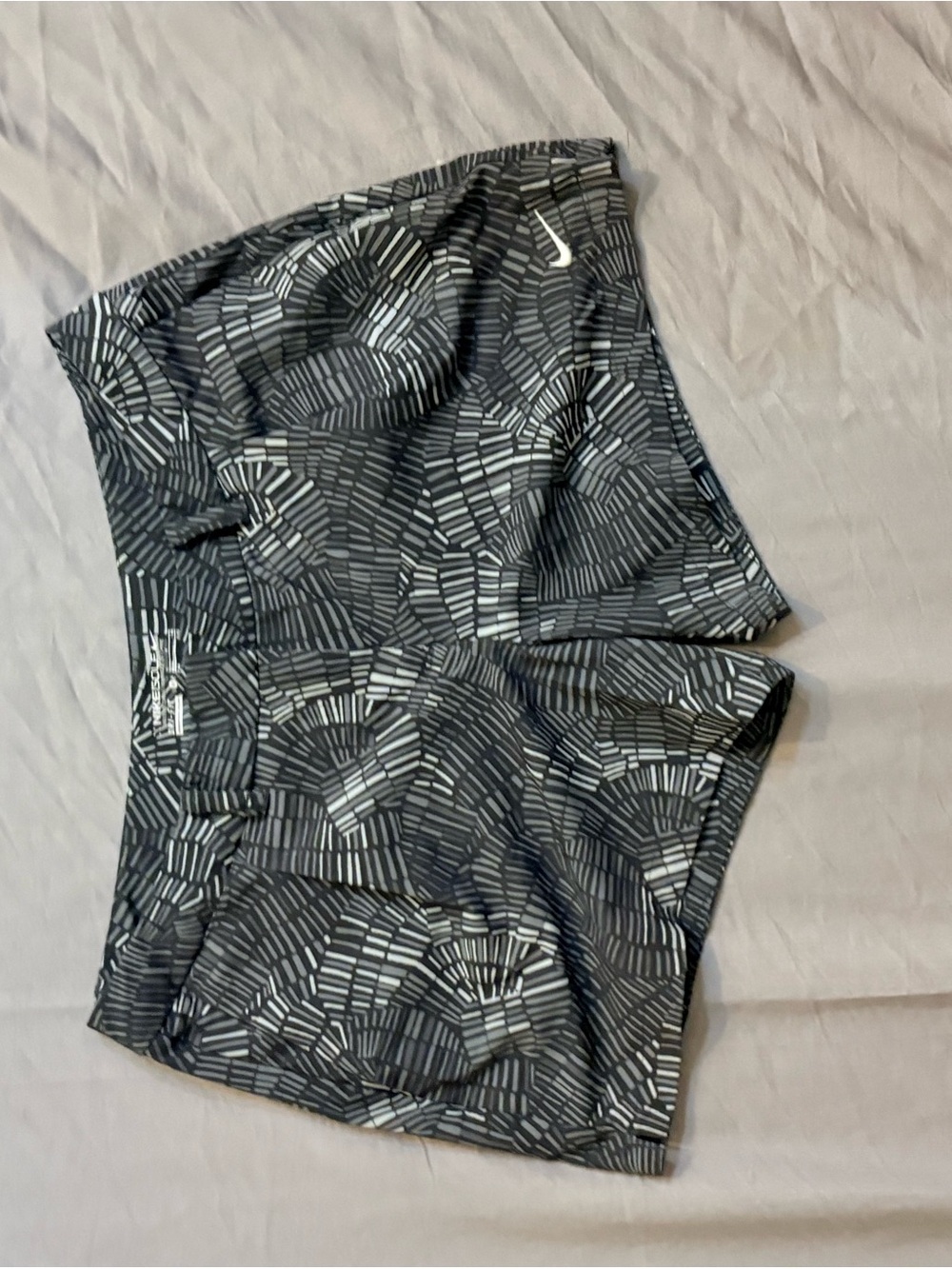 Nike Women’s Black/Grey Patterned Golf Shorts